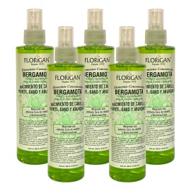 Tonico Bergamota Estimula Crecimiento Cabello Barba 5 Piezas