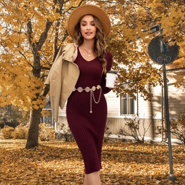 Chain Belt for Women Girls Gold Western Metal Waist Chain, Adjustable Women Long Belt Body Belly Jewelry for Dresses Jeans Trousers Gold Round L