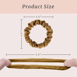 Mirlern 30 Pcs Small Scrunchies for Women Girls, No Damage Hair Accessories Ponytail Holders, Elastic Soft Rubber Bands for Thick Thin Hair (Neutral Colors)