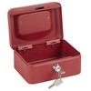 Arregui Elegant – Cash Box with Tray (Steel), red, C9214