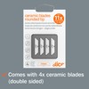 Slice 10404 Replacement Blade, Ceramic, Finger Friendly, Rounded Tip, Lasts