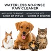 MCstars No-Rinse Dog Paw Cleaner Foam with Silicone Brush