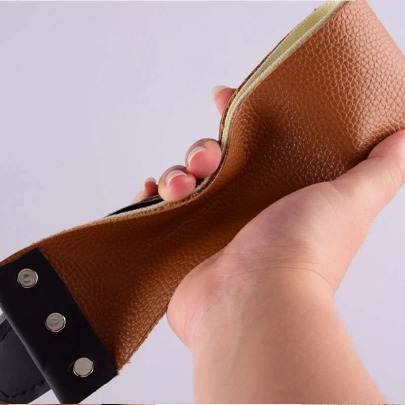 TorSor 2 Pack Straight Razor Strop Sharpener Strap Sharpening Strops