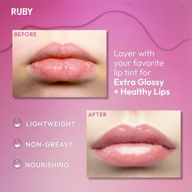 Ruby Kisses Hydrating Lip Oil Clear RLO01 (6 PACK)...