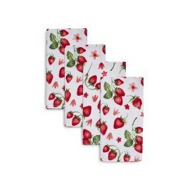 Sur La Table Strawberry Napkins, Set of 4