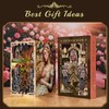 MiniCity 3D Wooden Puzzle Bookend Bookshelf Insert Decor with LED