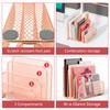 gianotter Mail Organizer Countertop, Metal File Holder with 3-Slot, Rose