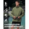 UIQUR Rain Coat for Men Lightweight Waterproof Windbreaker 2 Pockets