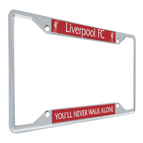 Liverpool FC License Plate Frame Football Soccer Premier League Metal for Front or Back of Car Officially Licensed (Frame - Design 3)