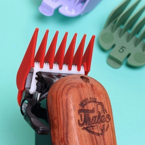 Unbranded 8 PCS Professional Hair Clipper Metal Clip Guides Limit