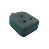 MSB46B 1 gang rubber socket, black