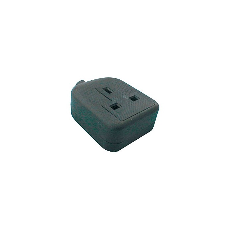 MSB46B 1 gang rubber socket, black