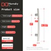 homdiy 10 Pack Brushed Nickel Cabinet Handles Kitchen Cabinet Pulls