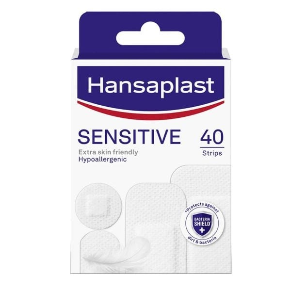 Hansaplast Sensitive Hypoallergenic 4 sizes 40 strips