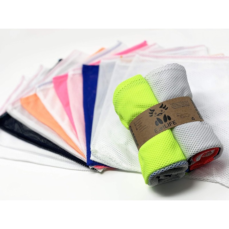 ¡EARTLIFE Set de 12 Bolsas Reutilizables para Frutas, Verduras, Juguetes