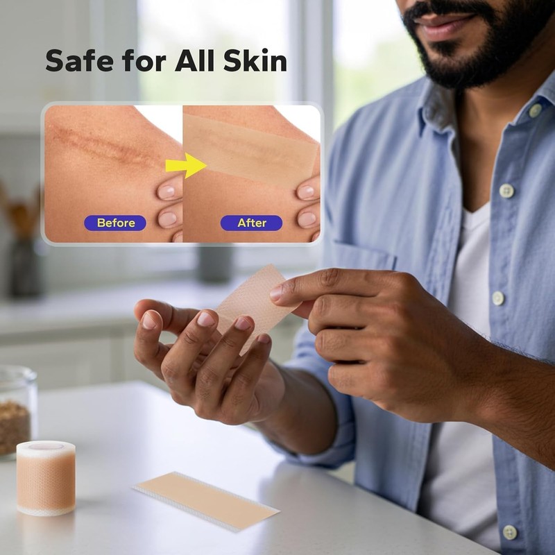 SilkySecret Láminas De Silicona Para Cicatrices(Rollo De 41 X 152