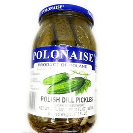 Polonaise Polish Dill Pickles Pack of 4 Jars (17.3 fl oz)