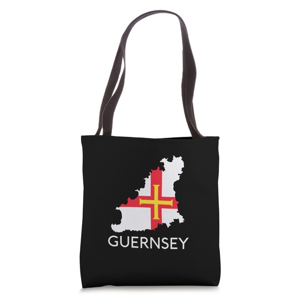 Guernsey Flag English Channel Island Isles British Resort Tote Bag