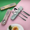 DEVICO Portable Utensils, Travel Reusable Silverware Flatware Set for Lunch,