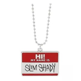 Jextech Collar Del Rapero Eminem My Name Is Slim Shady Metal