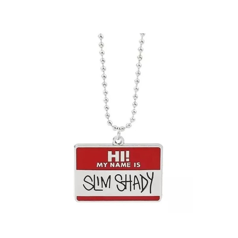Jextech Collar Del Rapero Eminem My Name Is Slim Shady