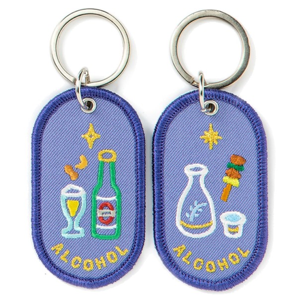 Iroha Publishing Key Ring 2/8b PAIR KEY RING "FAVORITE FOOD