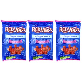 Sugar-Free Licorice Strawberry Twists – Fat Free, Sugar-Free Licorice Twists 5 Ounce (Pack of 3)