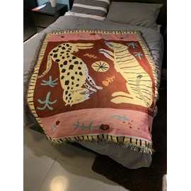 Unique Animal Pattern Leopard Tiger Pink Cheetah, Tiger, Rug Blanket Fashionable, Bedcover 130x160cm……