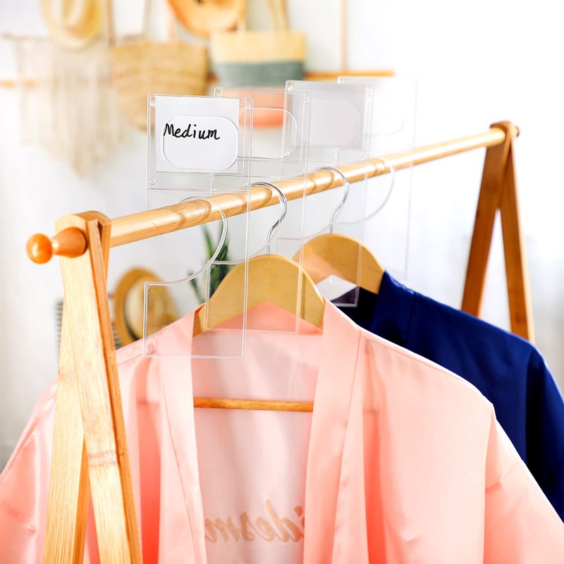 Kathfly 50 Pack Clothing Rack Size Dividers Plastic Closet Dividers