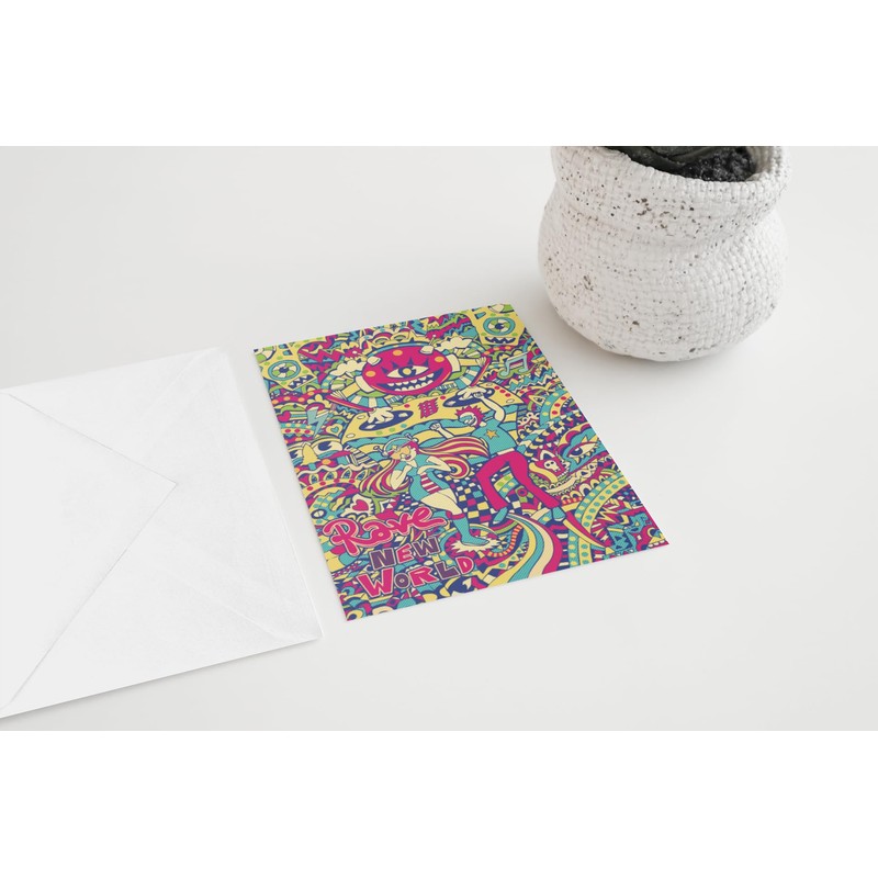 Rave Greeting Card/Birthday Card/Blank Card