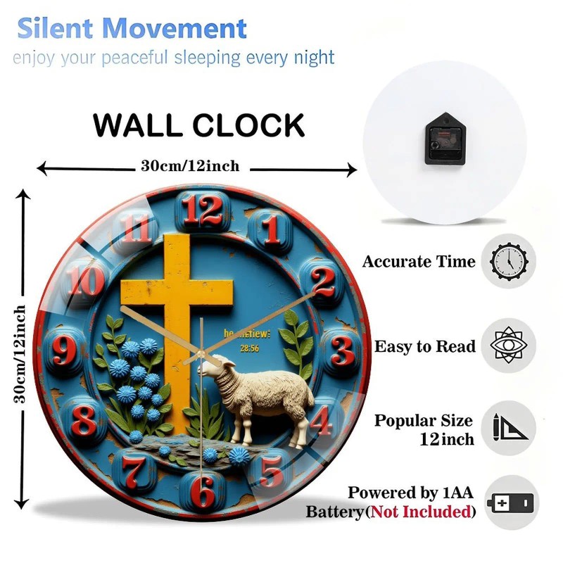 12 Inch Round Wall Clock A Harmonious Blend of Reliable