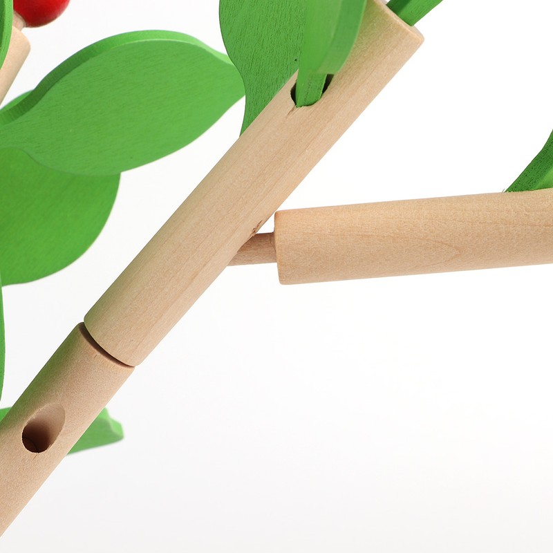 Wood Building Blocks Tree Set DIY Puzzle 3D Wooden Assembled