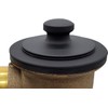 Westbrass D3324-62 1-1/2" NPSM Pull & Drain Bathtub Plug, Coarse