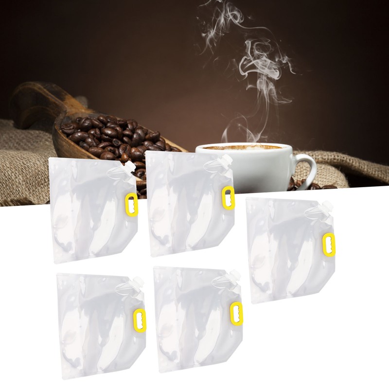 5Pcs Grain Sealed Storage Bag Reusable Transparent Grain Storage Bag