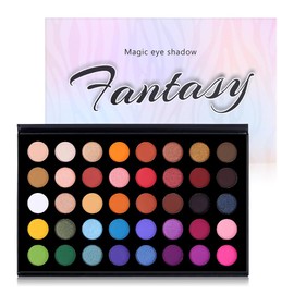 CHARMCODE 39 Colors High Pigmented Shimmer Matte Eyesshadow Makeup Palette Full Spectrum Artist Waterproof Creamy Blendable Eye Shadow Cosmetics