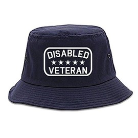 Kings Of NY Disabled Veteran Army Bucket Hat Navy Blue
