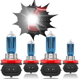 XICNMOYGS Fit for 2017-2020 Jeep Grand Cherokee H9 High Beam & H11 Low Beam Halogen Headlight Bulbs, 12V 55W, Super Bright, Ultra - High Performance Halogen Head Light Bulbs Combo Kit, Pack of 4