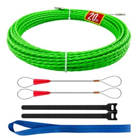 Retractable Spring 20 m, Diameter 4.5 mm - Cable Retraction Aid with Retractable Spring, Retractable Spiral, Pull Wire, Retractable Spring for Cables and Electrical Installations