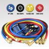 Lichamp HVAC Gauges with Hoses, AC Manifold Gauge Set R134A