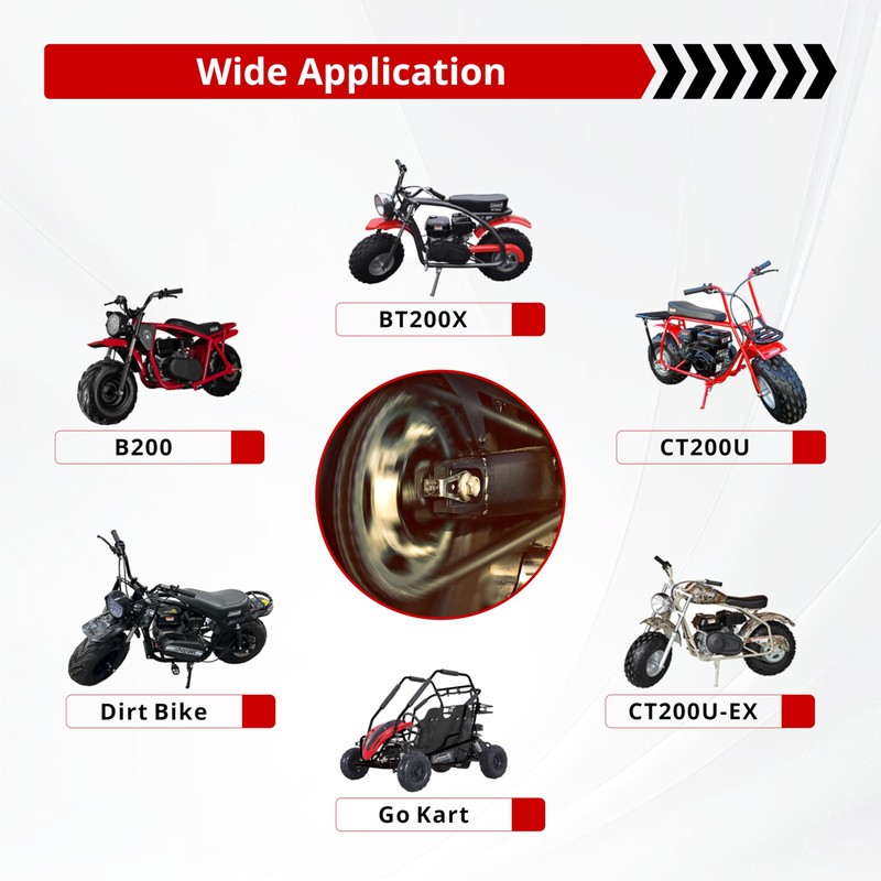 DYC 420 Mini Bike Chain Kit - Front 42 &
