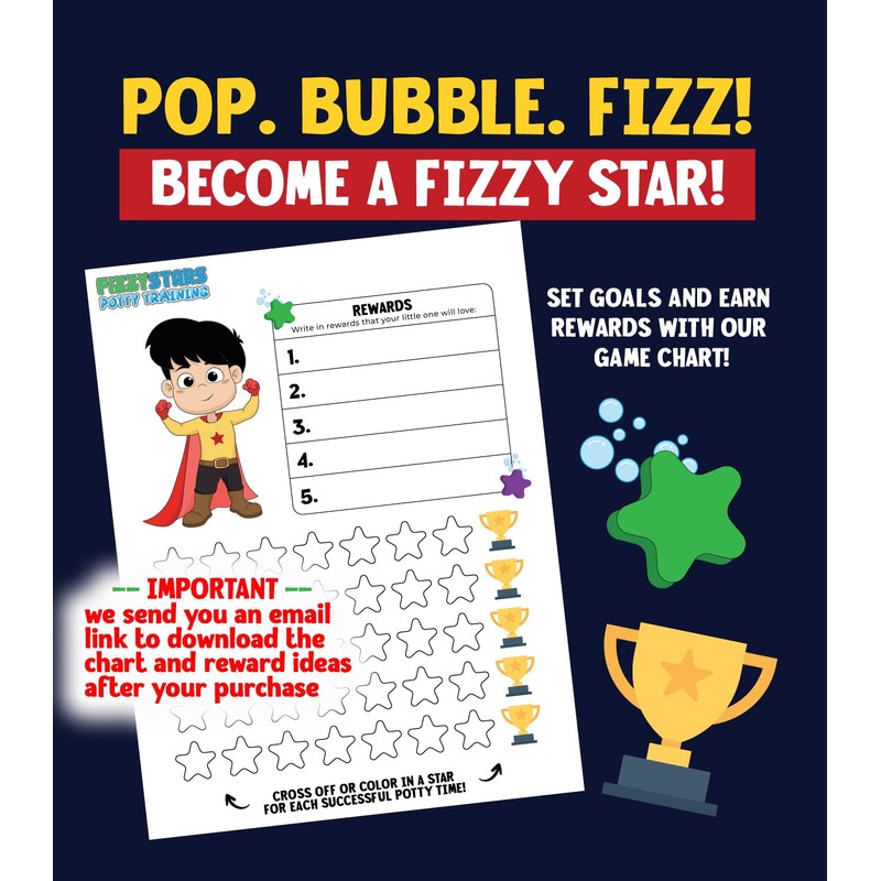 FIZZY STARS Potty Training - New Bubbling Coloring Changing Targets