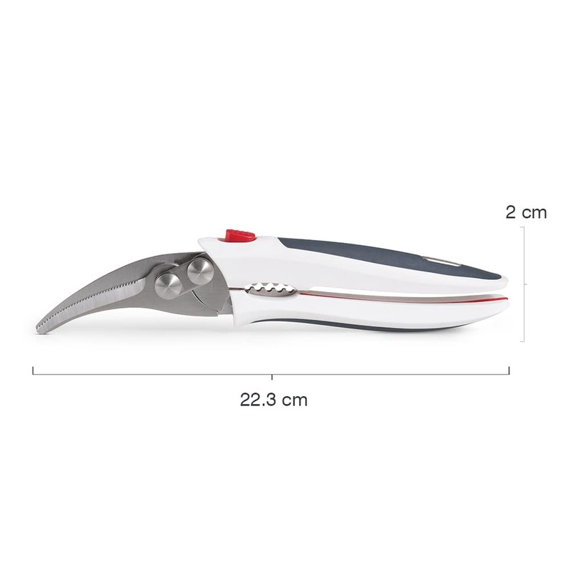 Zyliss E910039 Shellfish Shears, 22cm, Plastic/Stainless Steel, Multifunctional Shears for