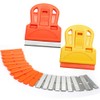 2 Sets Razor Blade Scrapers, Plastic Scraper Tool Extra 10