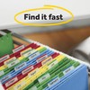 Post-it Tabs, .625 in Solid, Aqua, Lime, Yellow, Red, 10/Color,