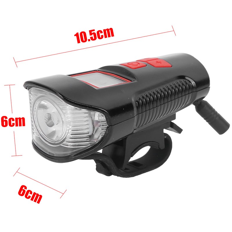 Multifunctional Bicycle Light USB Rechargeable Bike Cycling Headlight Accessory