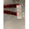 BRABUS Logo G-class 464 Red/Black FENDER BADGE EMBLEM Set Of