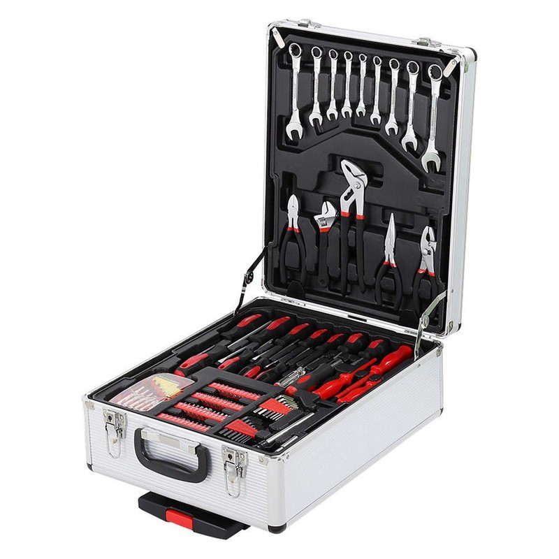 799pcs Aluminum Trolley Case Tool Set Silver - General Household