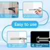 SNOMEL 5 Pack Expansion Concrete Wall Anchors Eye Bolts Screw,