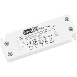 HuaTec Eaglerise LED Transformer 12 V 24 V Constant Voltage for Lamps up to 30 W 60 W 100 W Super Thin LED Power Supply Driver Transformer Slim Flat, white