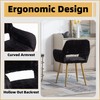 GOOLON Furry Desk Chairs Set of 2, Modern Fluffy Accent